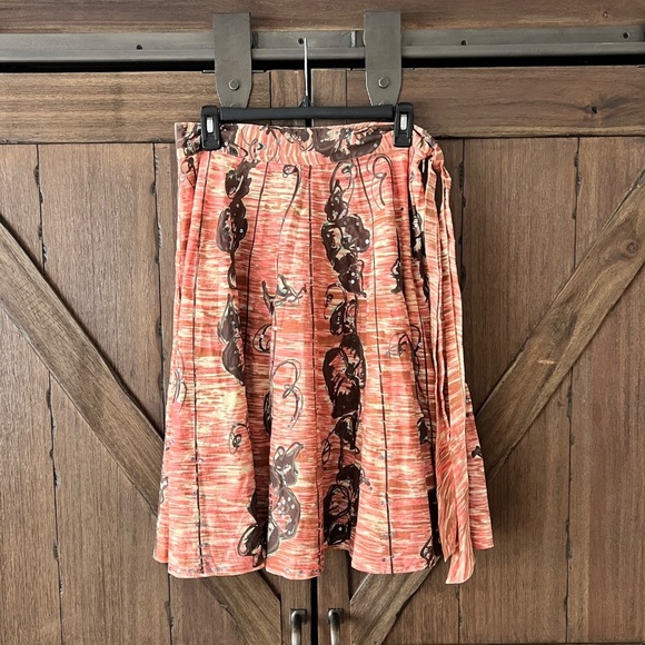 Anthropologie Odille Cotton Floral Midi Skirt with Sequins Size 8 NWT - Picture 6 of 9